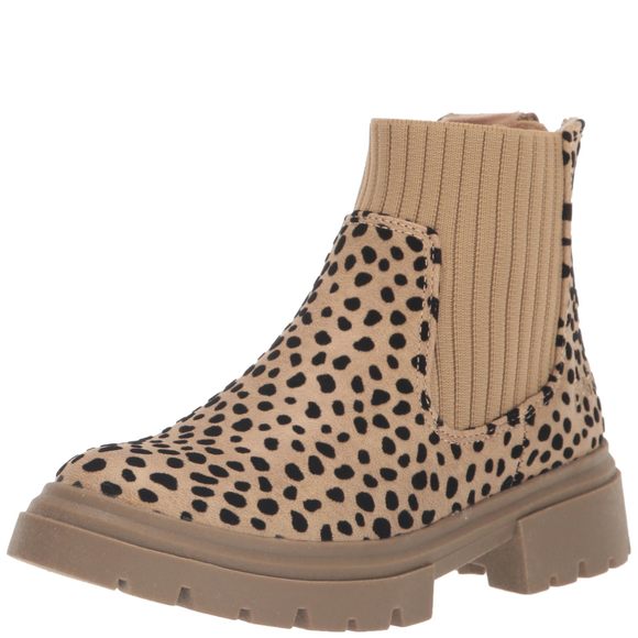 Blowfish Malibu Girl's Chassy Chelsea Boots Leopard 1 Little Kid - Picture 1 of 1
